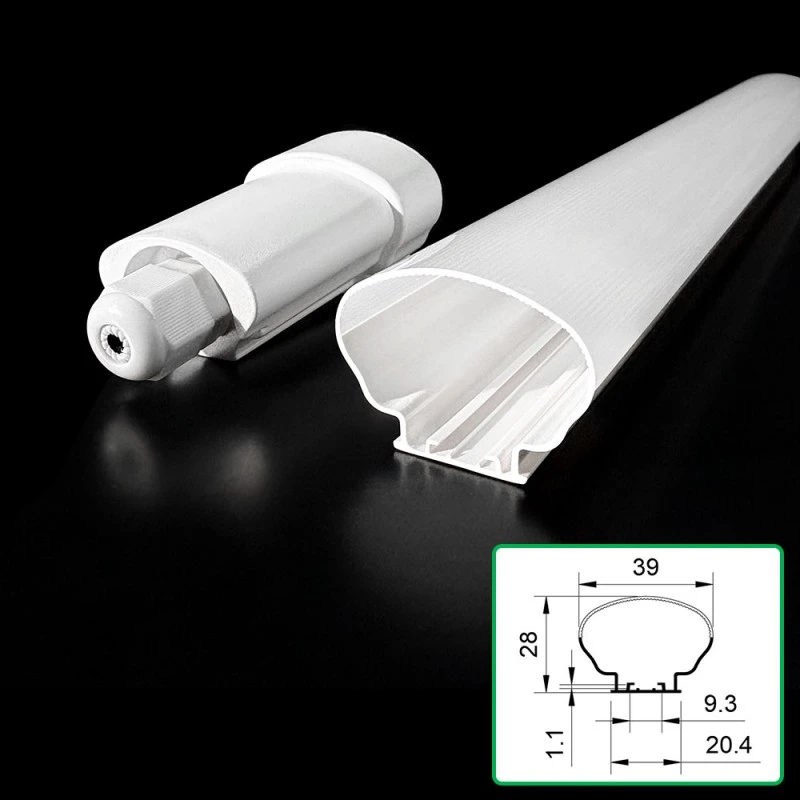 Lineární lehký dvoubarevný extrudovaný kryt