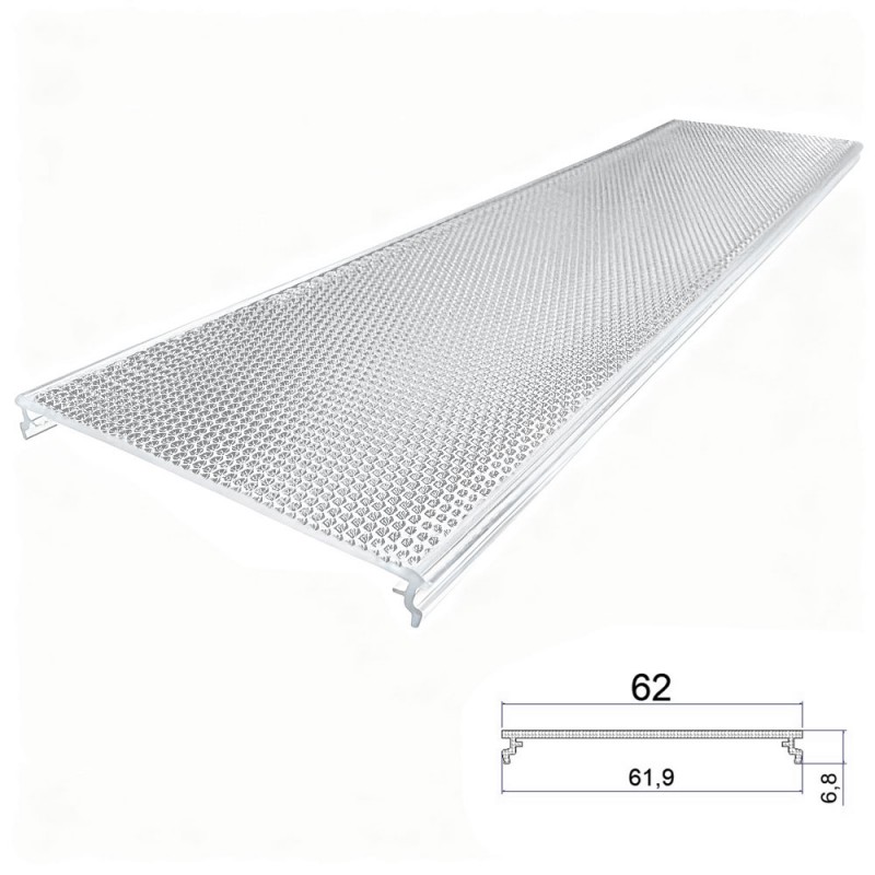 Polykarbonátové embosované extrudované stínidlo